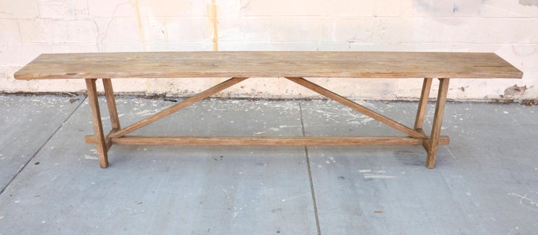 Console Table Made From Reclaimed Pine, Reclaimed Pine Console Table