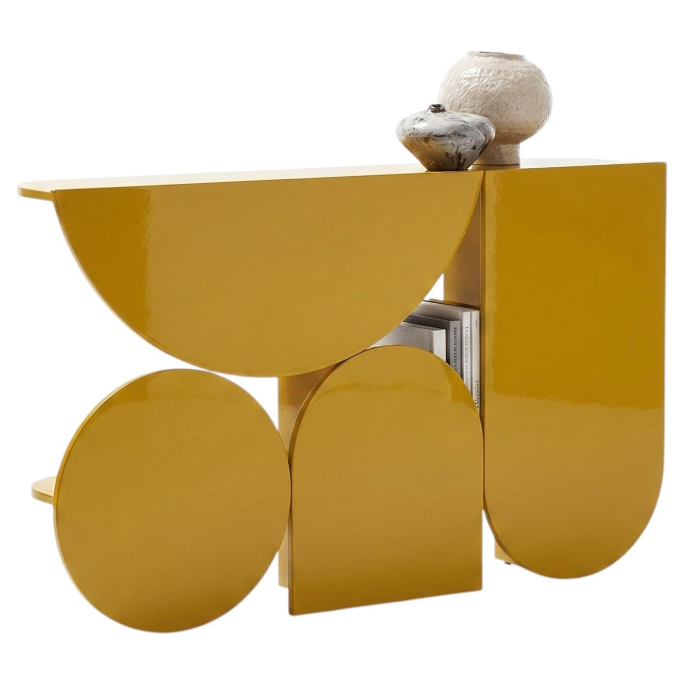 Mogg Shape Console Table by Uto Balmoral - Gloss RAL 1005, Bauhaus Style