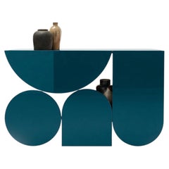 Table console Mogg Shape Console par Uto Balmoral - Laquée brillante RAL 5020