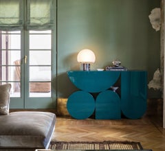Table console Mogg Shape Console par Uto Balmoral - Laquée brillante RAL 5021