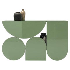 Table console Mogg Shape Console par Uto Balmoral - Laquée brillante RAL 6021