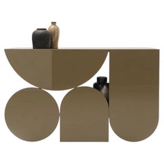 Mogg Shape Console Table by Uto Balmoral - Gloss RAL 7008, Bauhaus Style