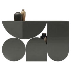 Mogg Shape Console Table by Uto Balmoral - Gloss RAL 7022, Bauhaus Style