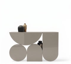 Mogg Shape Console Table by Uto Balmoral - Gloss RAL 7044, Bauhaus Style