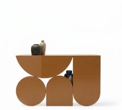 Mogg Shape Console Table by Uto Balmoral - Gloss RAL 8001, Bauhaus Style