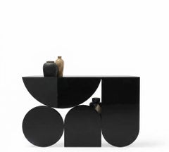 Mogg Shape Uto Balmoral Glossy RAL9017 Bauhaus-Style Console Table