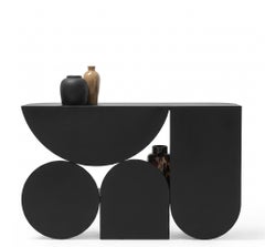 Console table Mogg Shape Console by Uto Balmoral - Materico Black Bauhaus Style