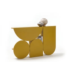 Mesa consola «Mogg Shape Console» de Uto Balmoral - Acabado mate RAL 1027, estilo Bauhaus