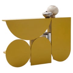 Mesa consola «Mogg Shape Console» de Uto Balmoral - Acabado mate RAL 1027, estilo Bauhaus