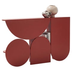 Mogg Shape Console Table by Uto Balmoral - Matte RAL 3001, Bauhaus Style