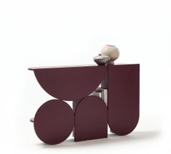 Mesa consola «Mogg Shape Console» de Uto Balmoral - Acabado mate RAL 3004, estilo Bauhaus