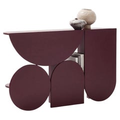 Mesa consola «Mogg Shape Console» de Uto Balmoral - Acabado mate RAL 3004, estilo Bauhaus