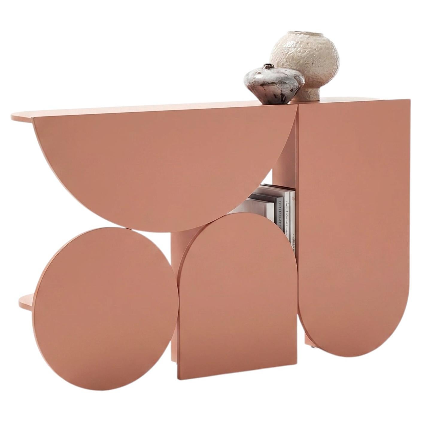 Mogg Shape Console Table by Uto Balmoral - Matte RAL 3012, Bauhaus Style