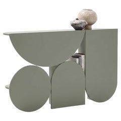 Mesa consola «Mogg Shape Console» de Uto Balmoral - Acabado mate RAL 7033, estilo Bauhaus
