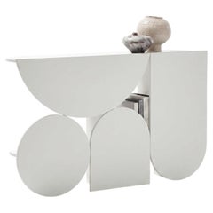 Mogg Shape Console Table by Uto Balmoral, Matte RAL 9016 - Bauhaus Style