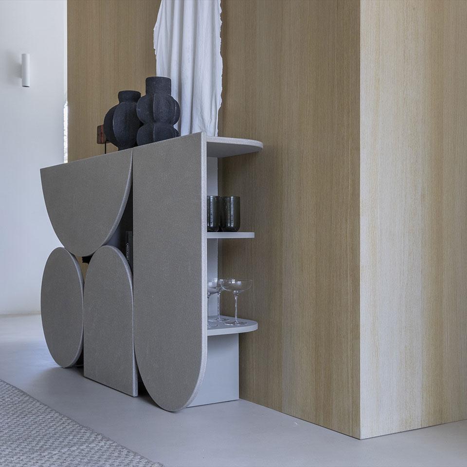 Mogg Shape Console table design Uto Balmoral - Hand-spatulated finish In New Condition For Sale In Alcamo, IT