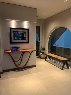 Tavolo Console No. 5 - Serie Fluentum - Tavolo Console in legno massiccio