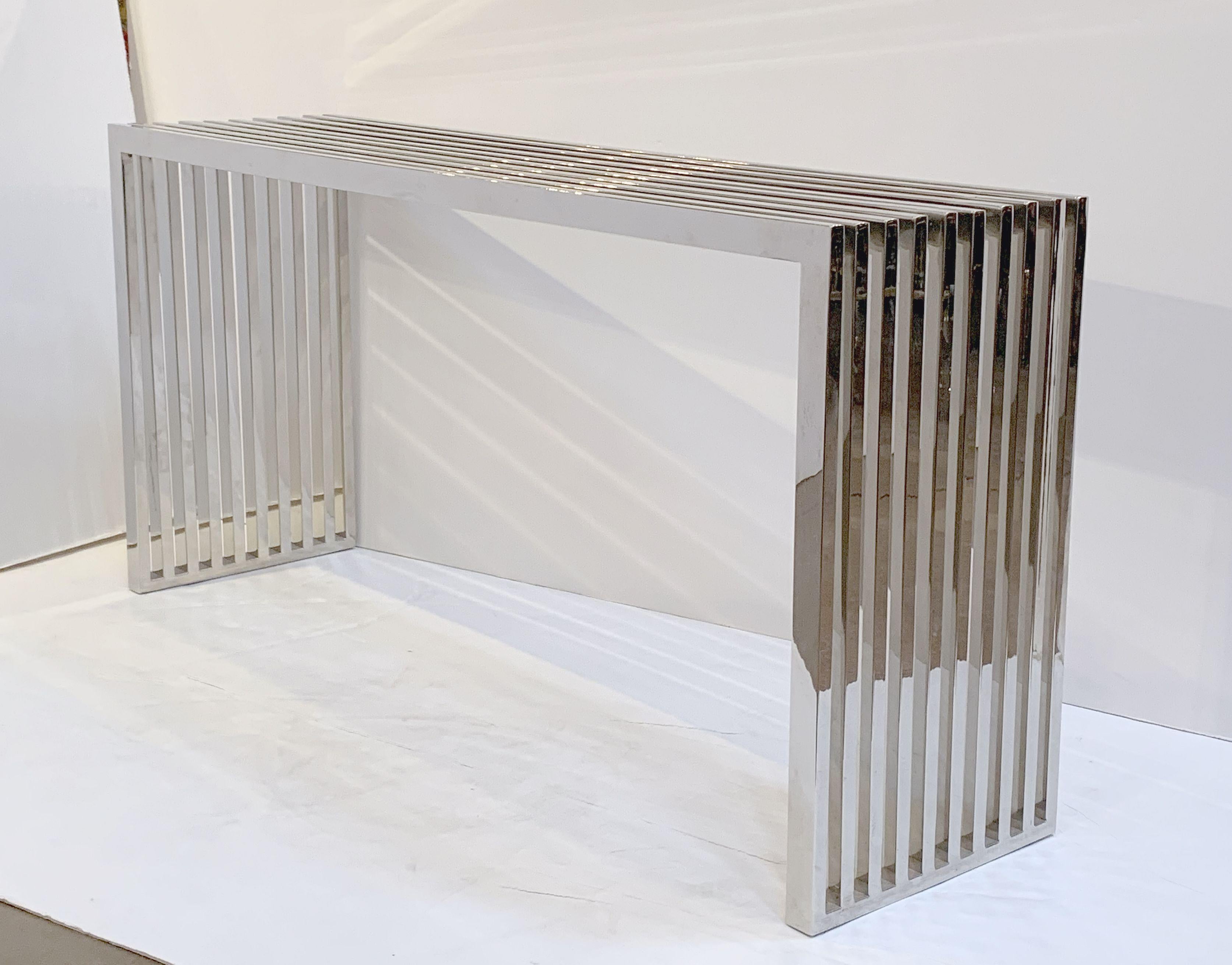 Console Table of Chrome by Eichholtz 1