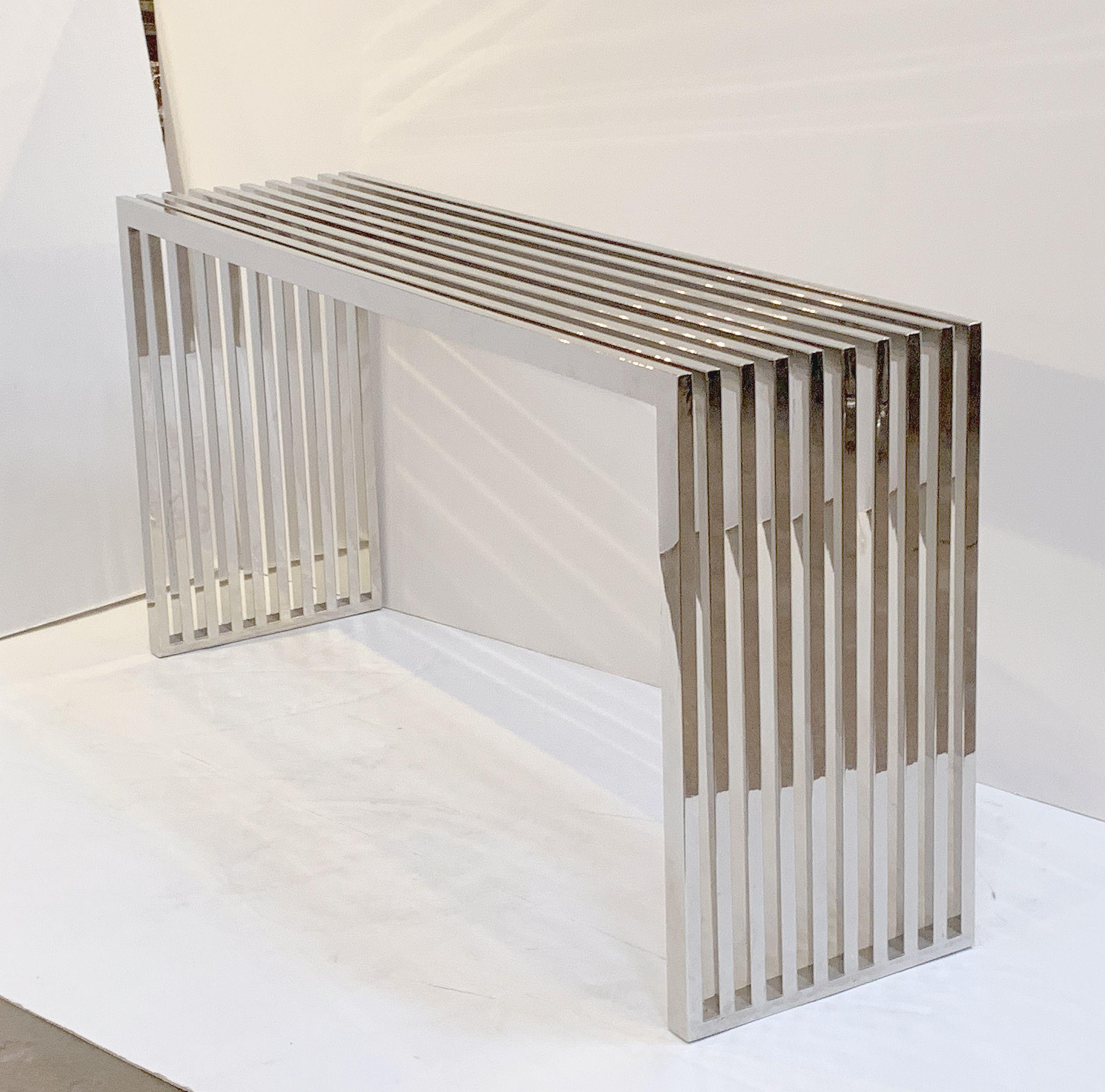 Console Table of Chrome by Eichholtz 2