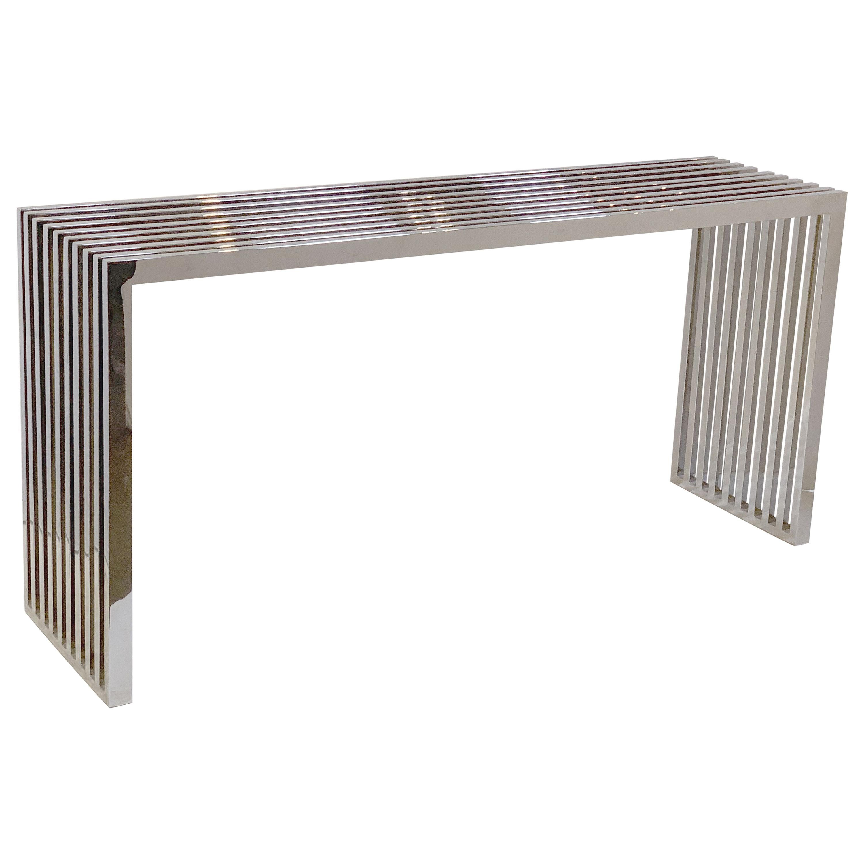 Console Table of Chrome by Eichholtz