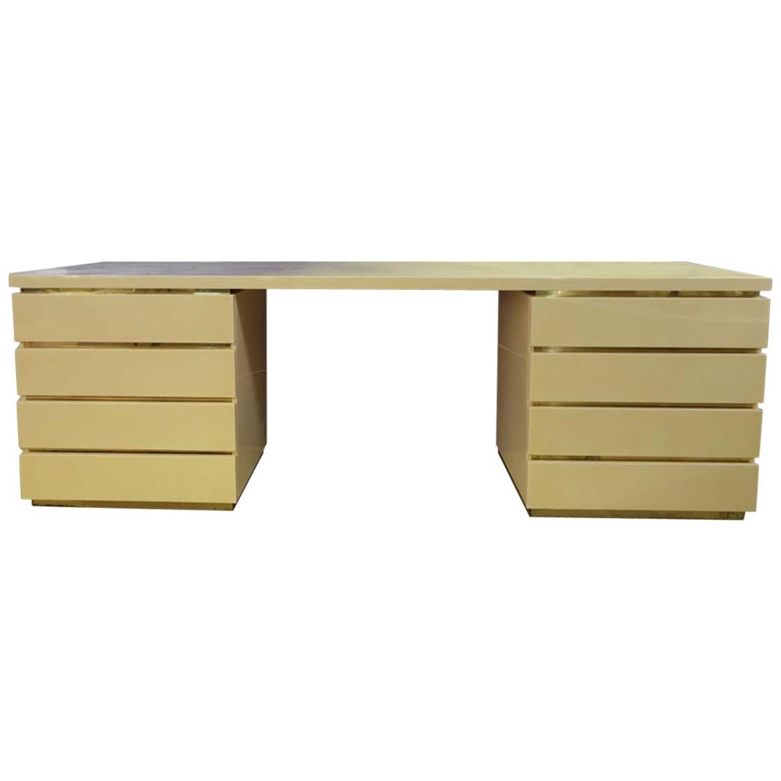 Console Table or Desk by Jean Claude Mahey for Romeo, 1970