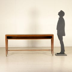 Console Table Paolo Buffa Style Wood Veneer Vintage Italy, 1950s