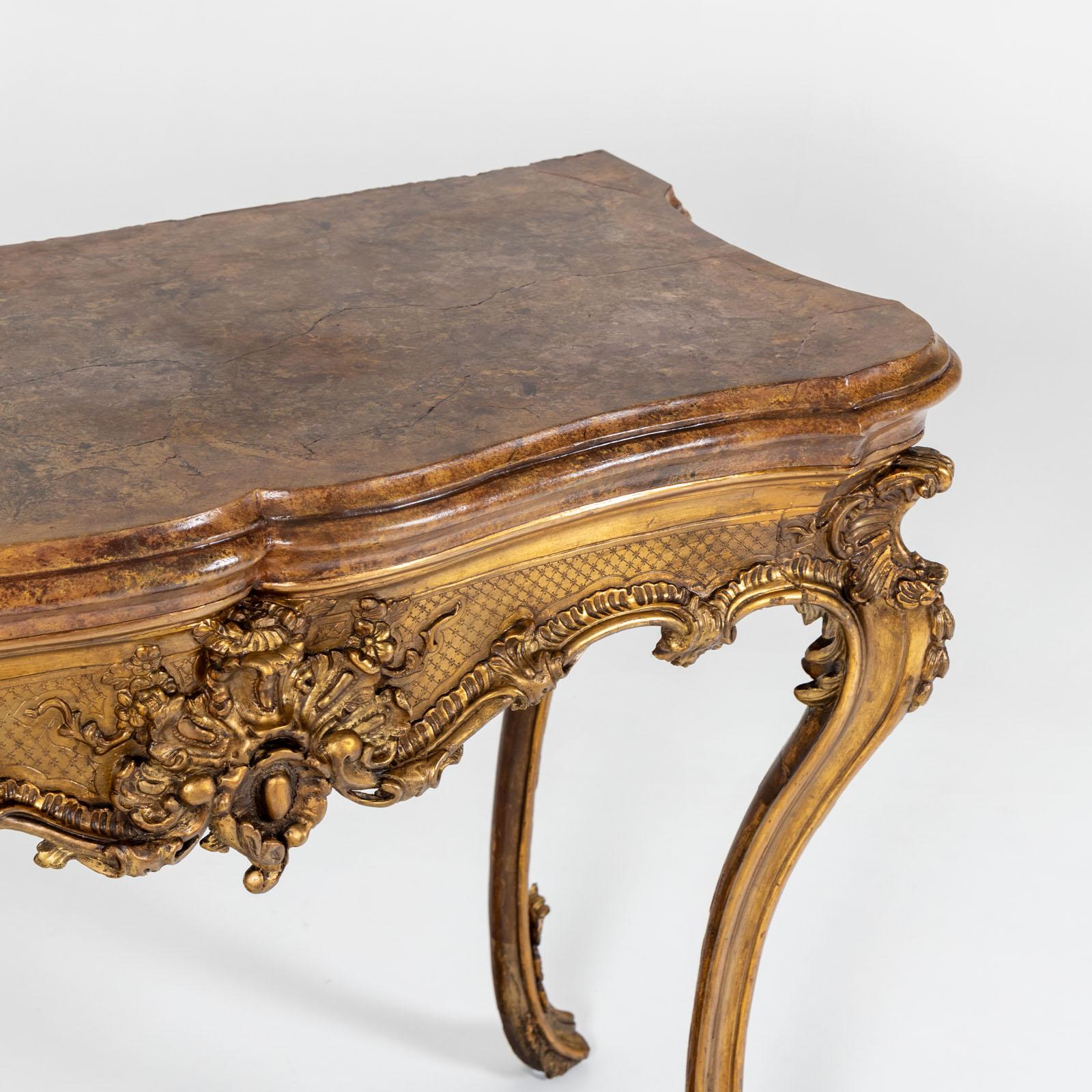 Console Table, probably Italian, early 19th Century In Good Condition For Sale In Greding, DE