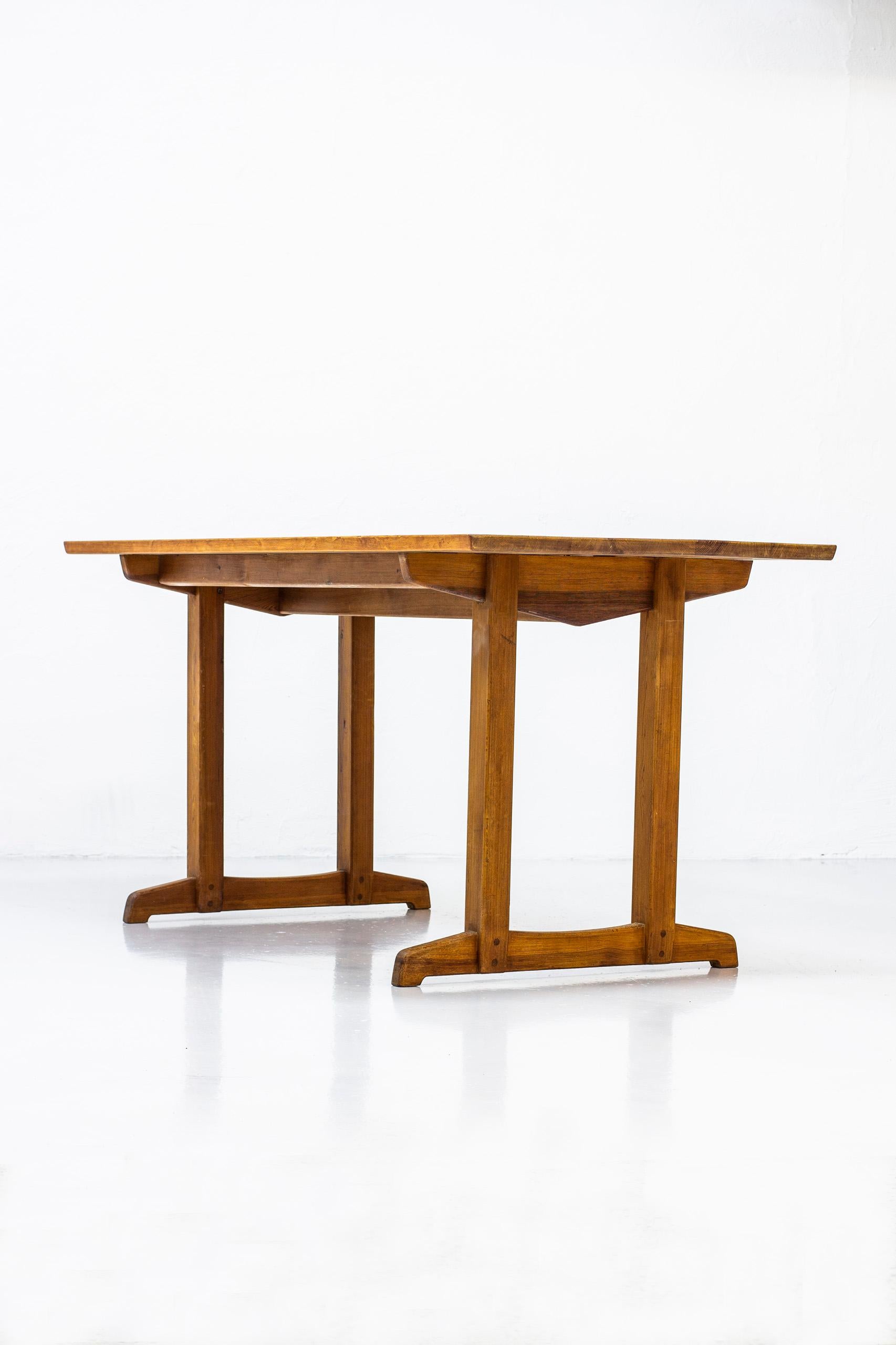 Console or dining table designed by Carl Malmsten in 1953 model 