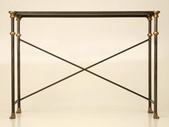 Console Table Stainless Steel, Solid Bronze Connectors Made to order Any Size