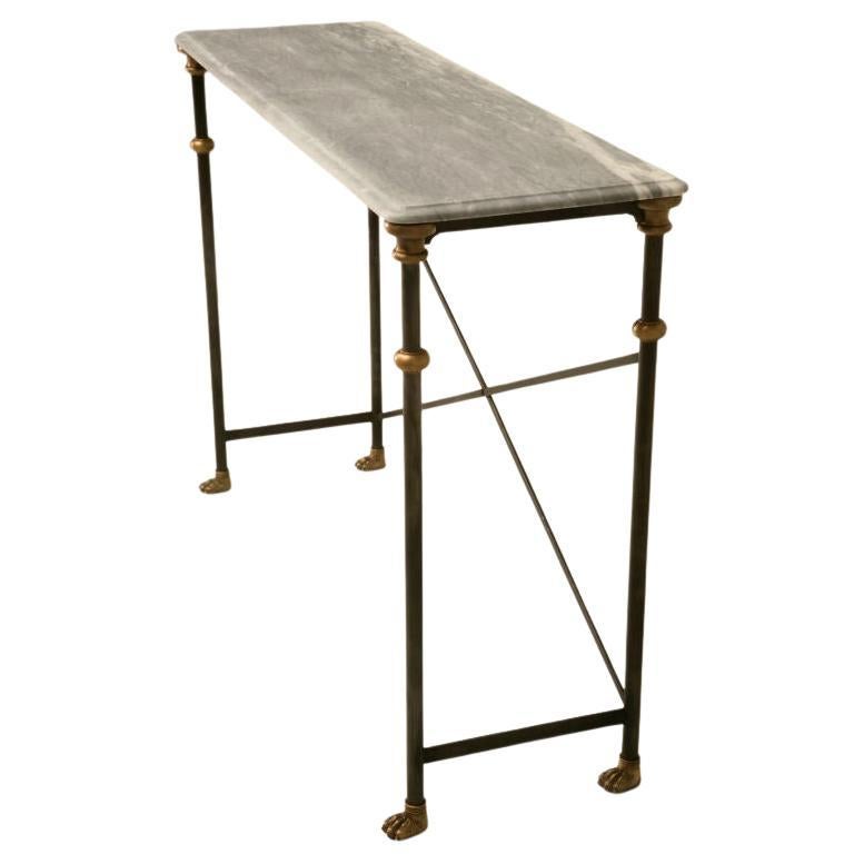 Table console de paiement finale 50 % en acier inoxydable, fabriquée en bronze en vente