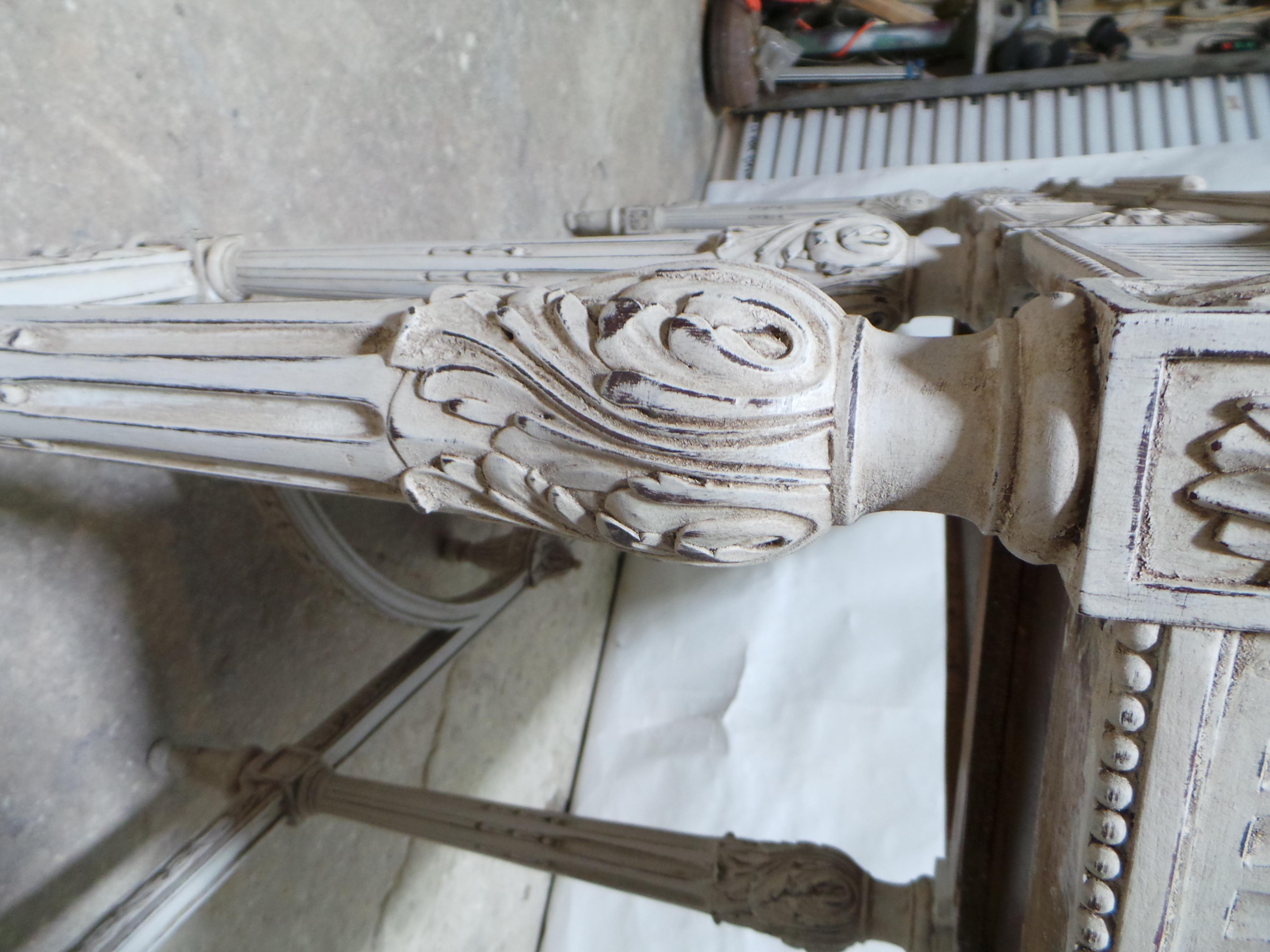 Console Table Swedish Gustavian 3 Drawer For Sale 8