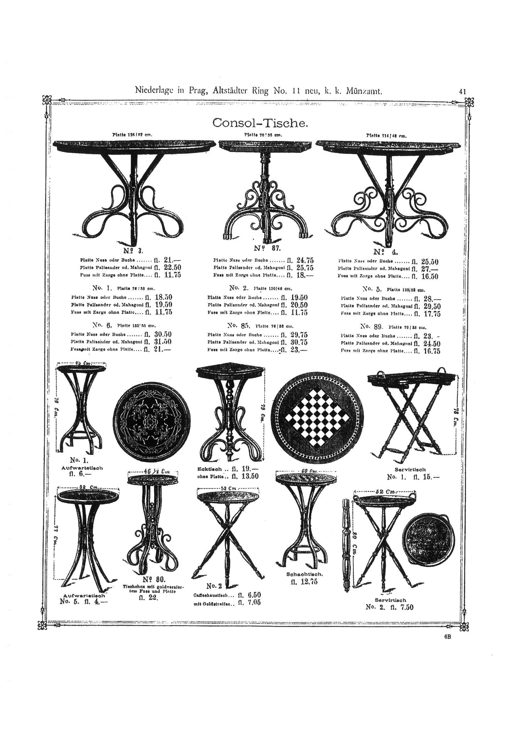 Console table Thonet For Sale 1