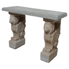 Console Table Winged Lion Base