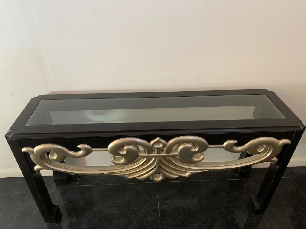 Console Table with Art Deco Fragments, 1970s For Sale 5