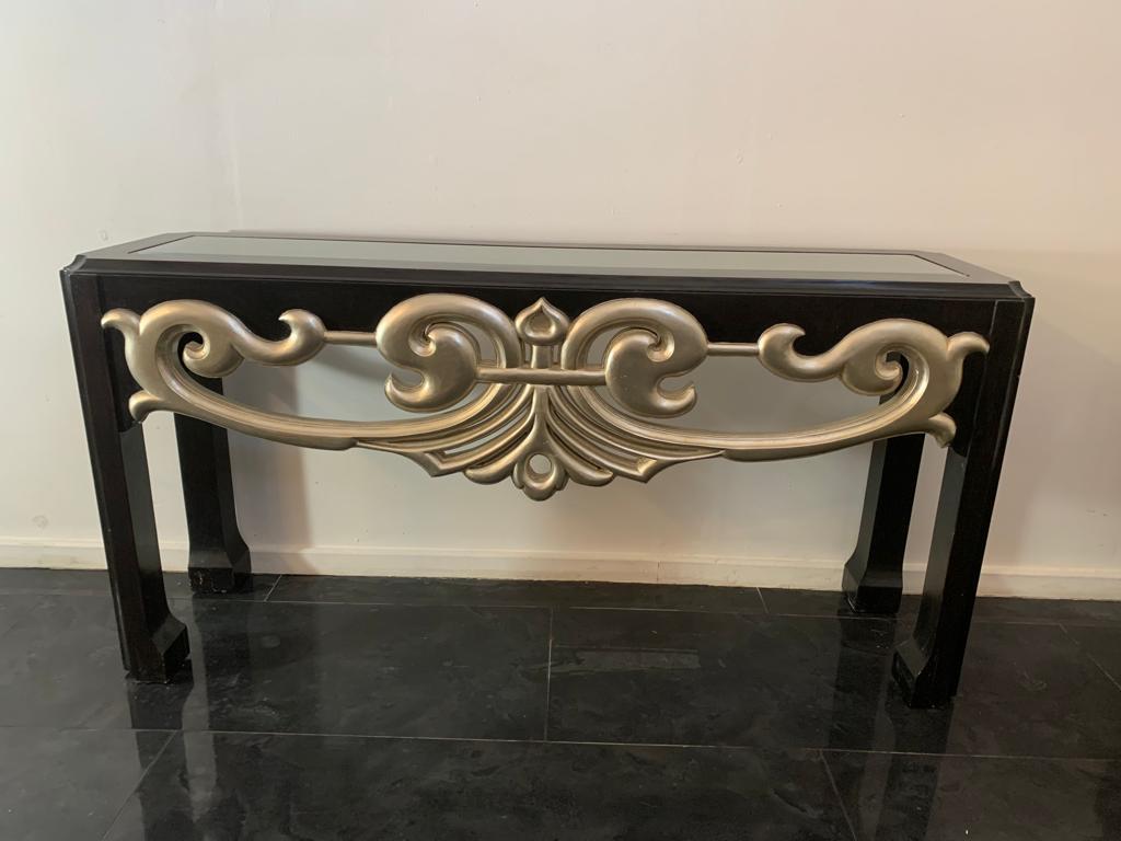 Console Table with Art Deco Fragments, 1970s In Good Condition For Sale In Montelabbate, PU
