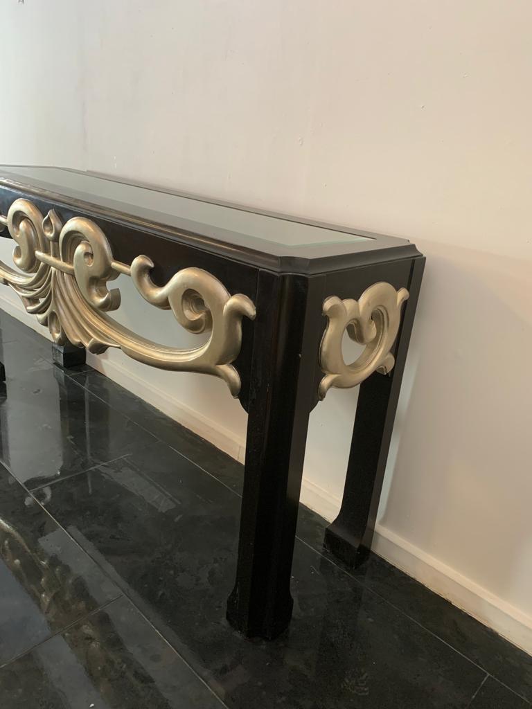 Console Table with Art Deco Fragments, 1970s For Sale 4