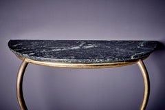 Console Table with green marble top by Carlo Enrico Carva