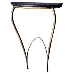 Console Table with green marble top by Carlo Enrico Carva