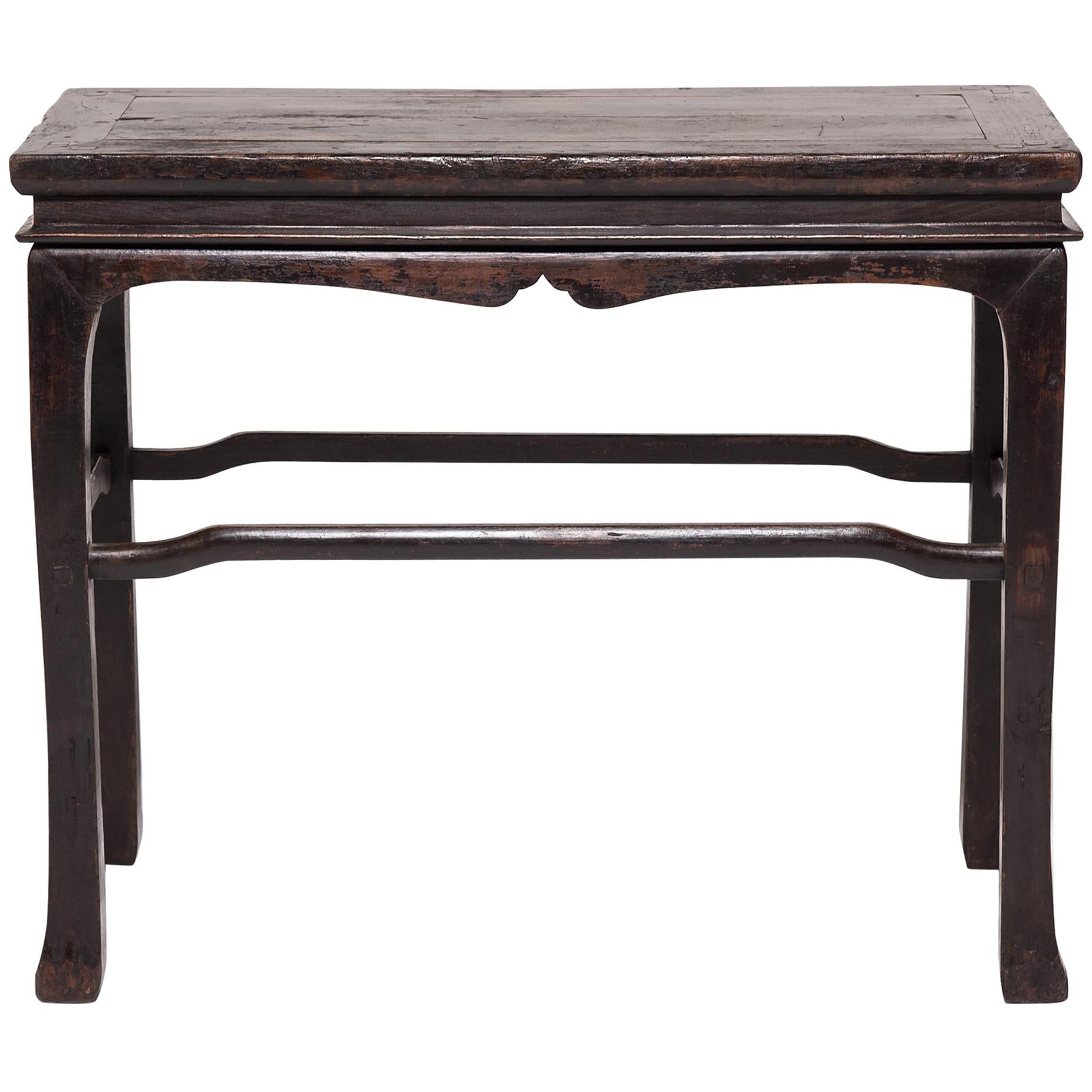 Console Table with Humpback Stretchers