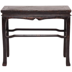 Antique Console Table with Humpback Stretchers