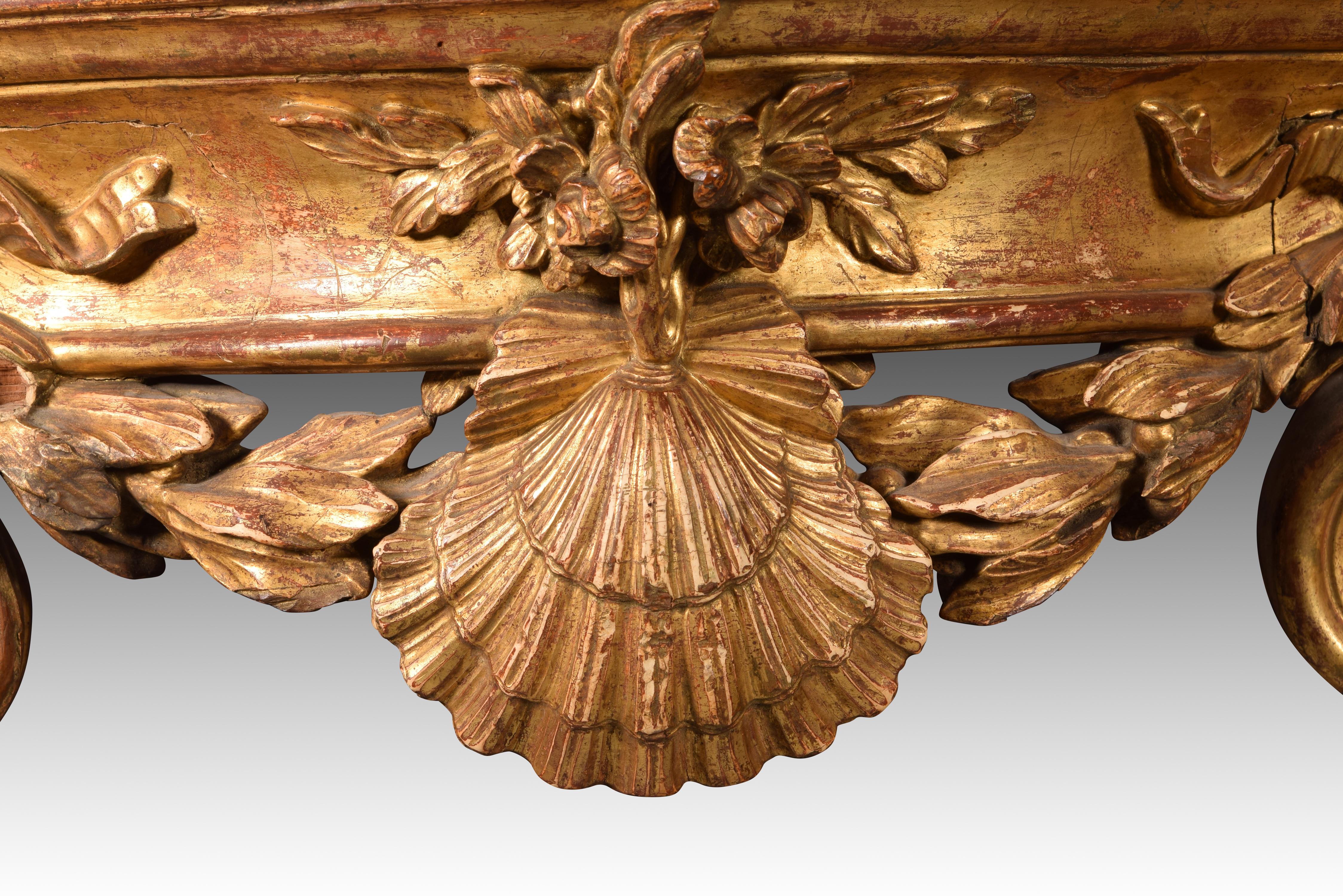 Other Console table with lion heads. Possibly Italian school, 18th century. For Sale