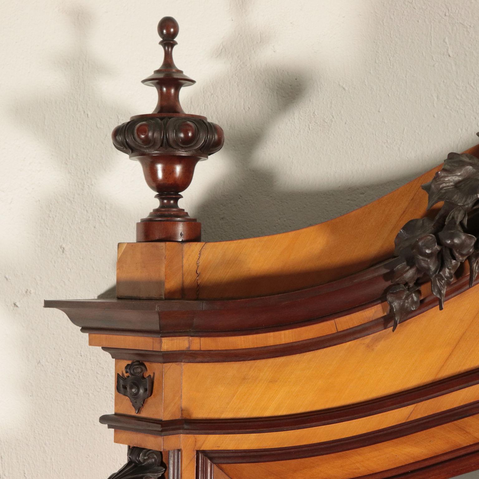 Other Console Table with Mirror Mahogany, Italy, 19th Century