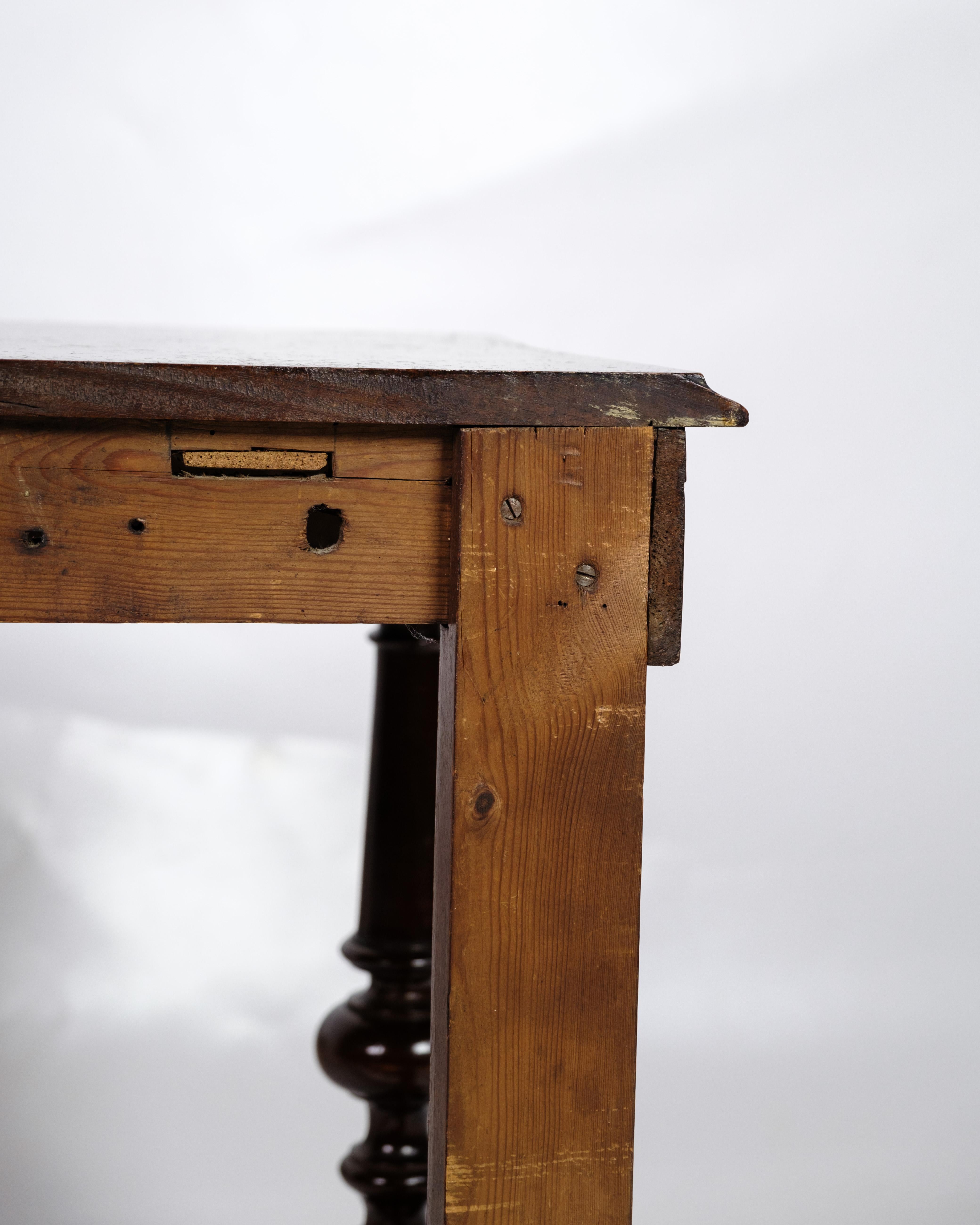 Konsolentisch mit runden Beinen aus Mahagoniholz aus den 1920er Jahren im Angebot 4