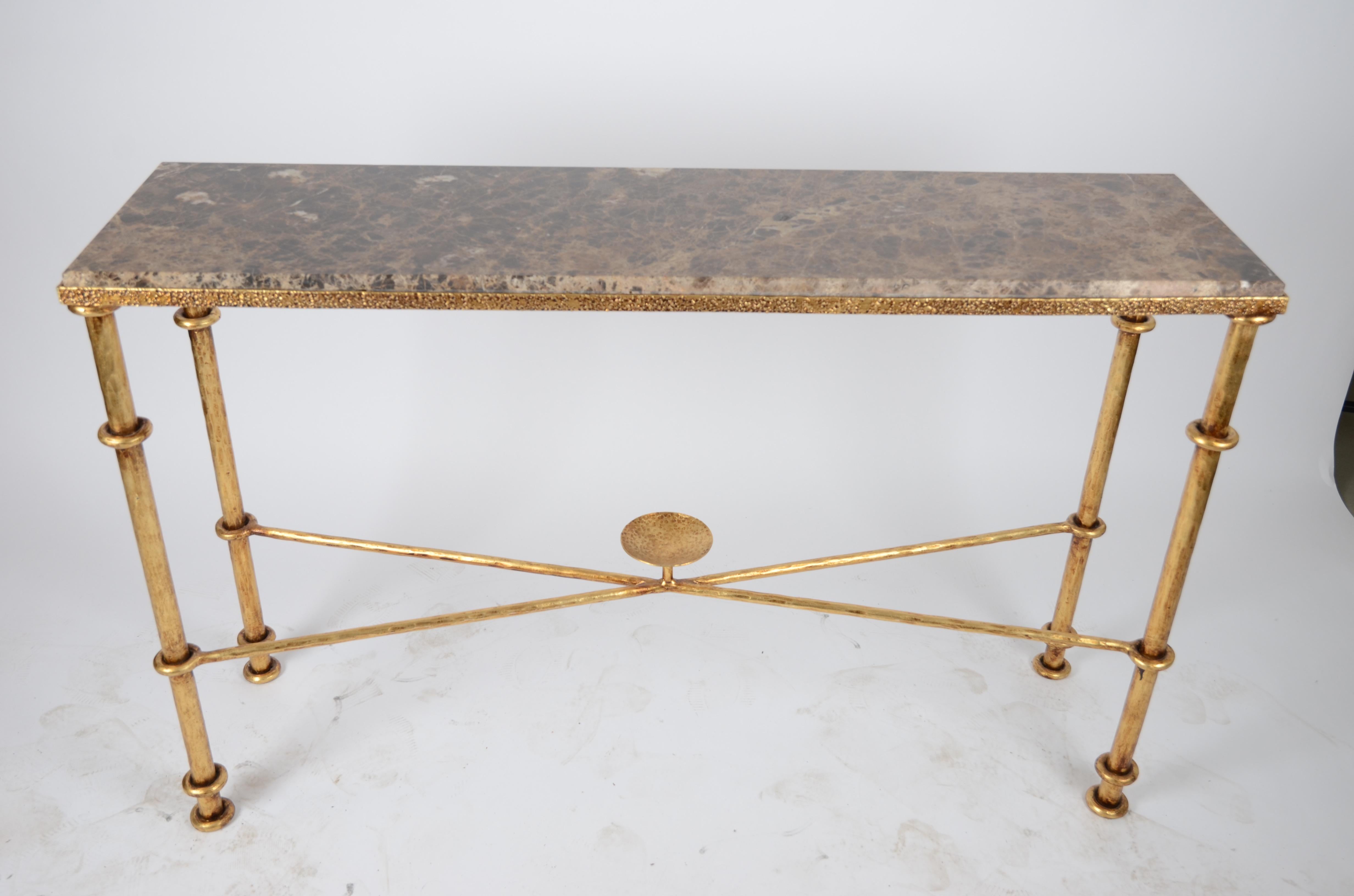 Console Tables, Gilt Iron, Italy, 1970s 3