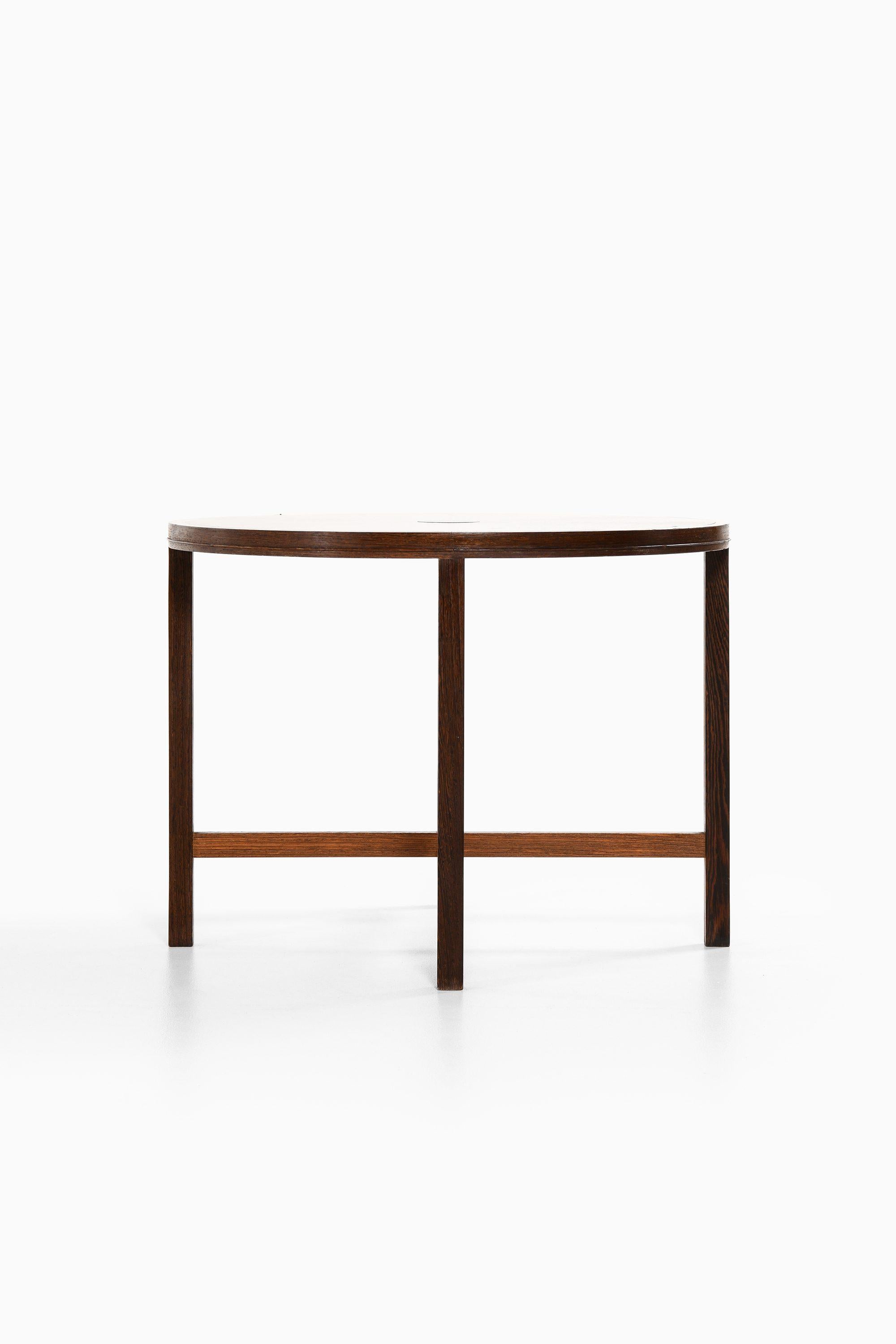 Danish Console Tables in Wengé and Aluminium by Torsten Thorup & Claus Bonderup, 1950's For Sale
