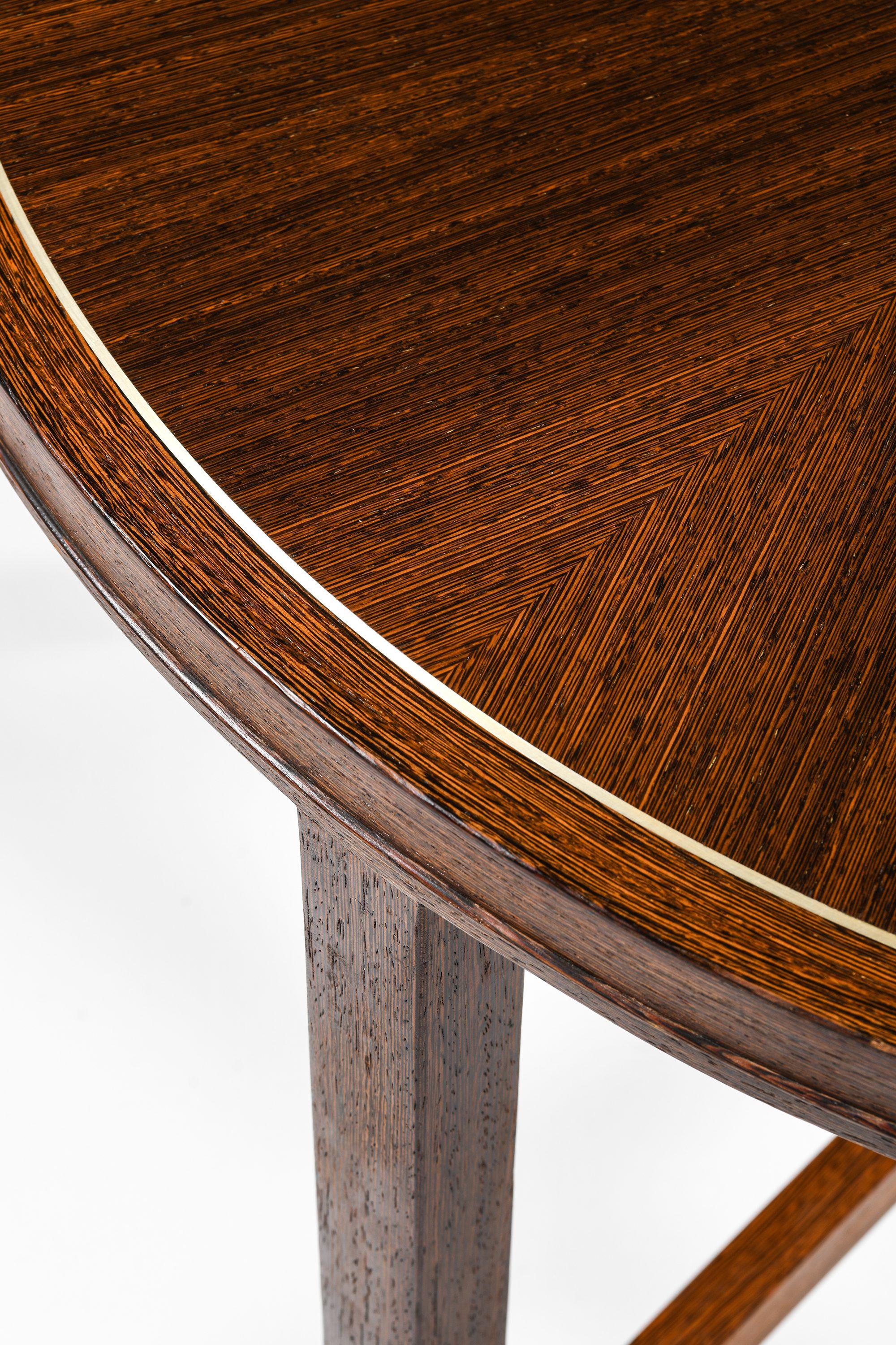 20th Century Console Tables in Wengé and Aluminium by Torsten Thorup & Claus Bonderup, 1950's For Sale