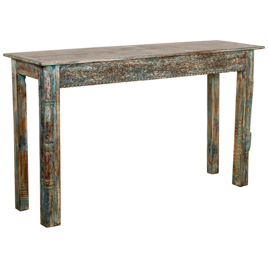 Console Tables Made from Old Carved Panels, 20th Century For Sale