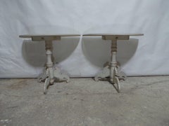 Console Tables Pedestal Style Rare Flip Top