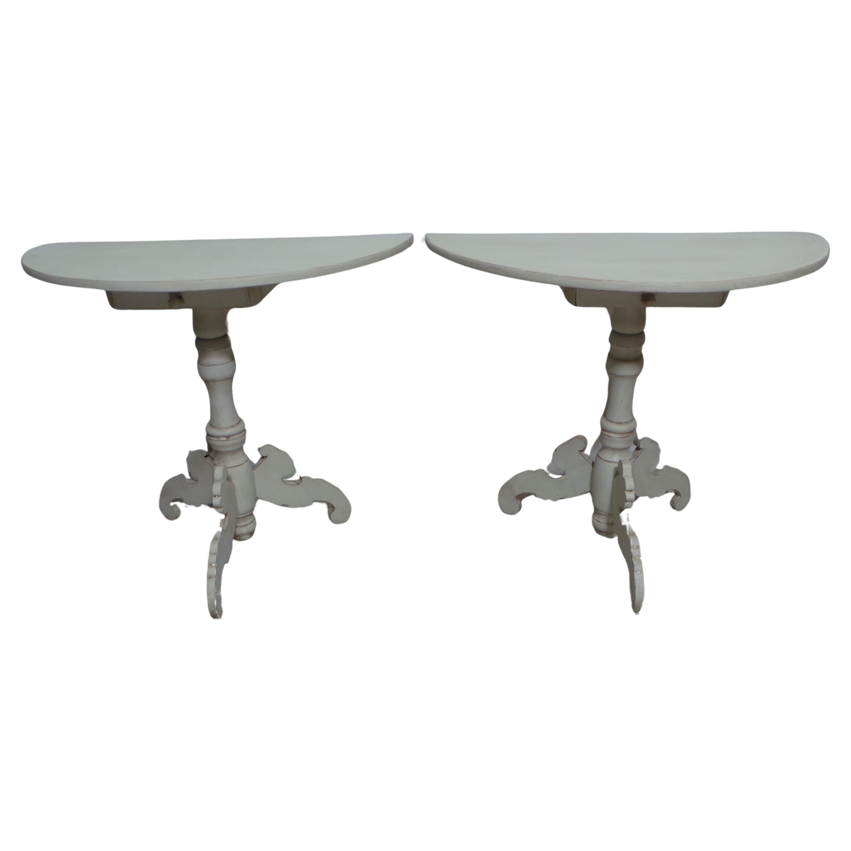 Console Tables Pedestal Style Rare Flip Top