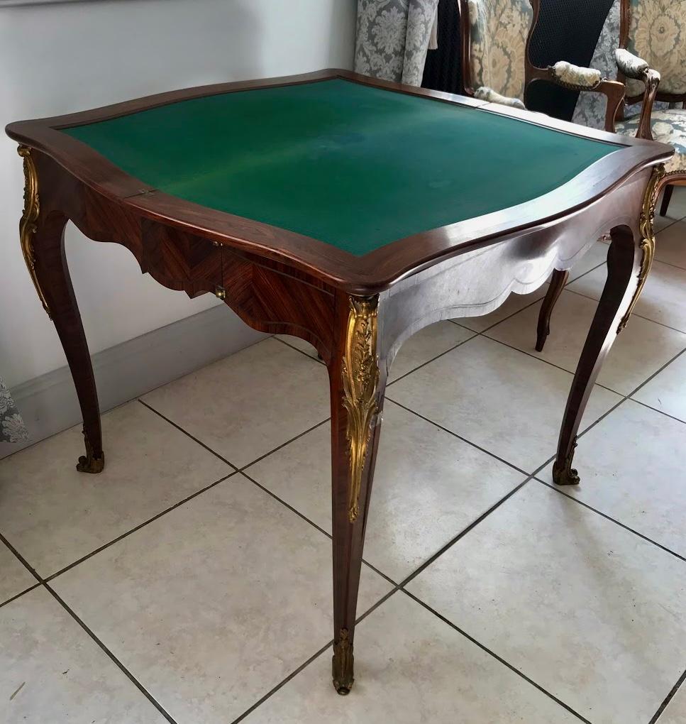 French Console Transforming into a Louis XV Style Game Table 19th Century France For Sale 11